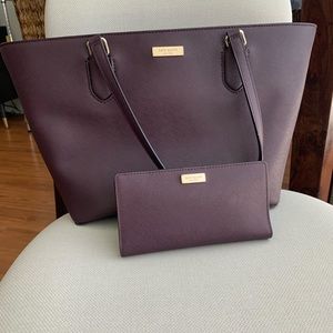 Kate Spade Tote with matching wallet
